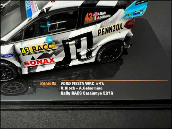 1:43 Ford Fiesta WRC Rallye Ken Block Spanien RACC  2018 #43